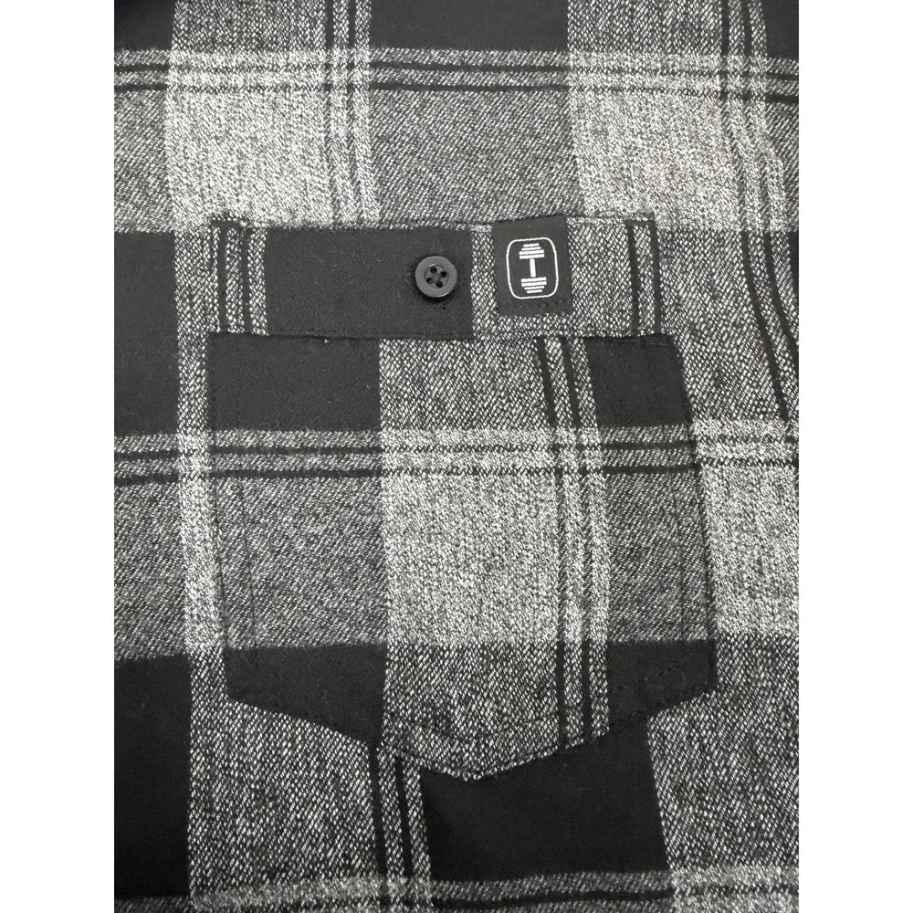 Earned Not Given 2025 Men's 2XL Black Gray Flannel The Lift Box